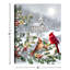 Toile de table illuminée 8 x 6 Cardinals or blanc