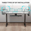 Adjustable Curved Metal Base Standing Desk-1219208915