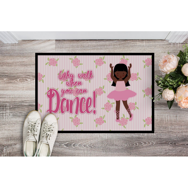 Bishan Non-Slip Floral Outdoor Doormat