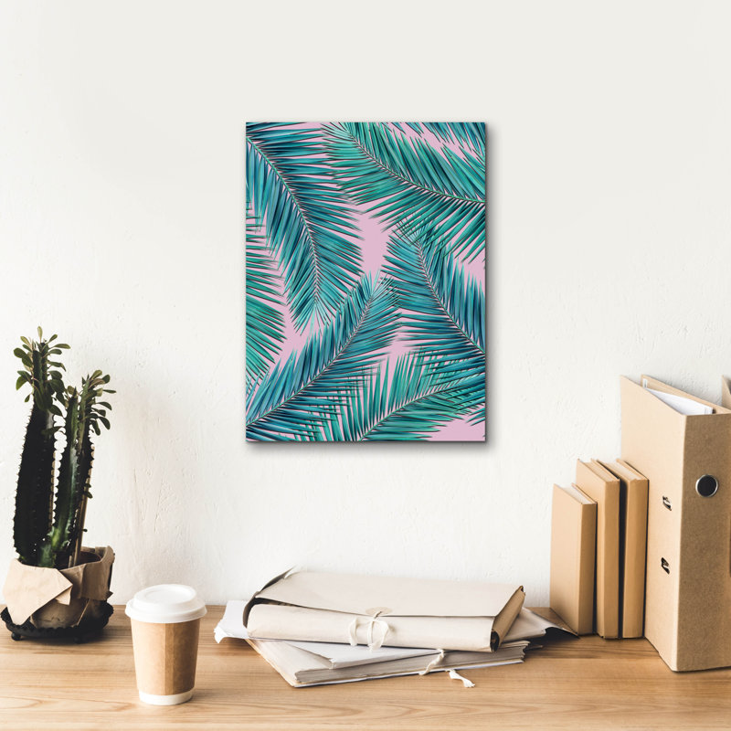 «Palm» par Mark Ashkenazi, art mural sur toile, H 16 po x l 12 po x P 0,75 po