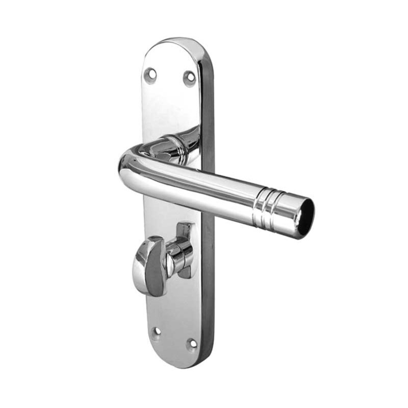 Porto Privacy Door Handle, Polished Chrome