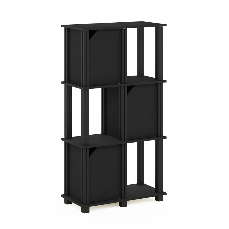 Tariq 111.3cm H x 59.7cm W Standard Bookcase, Black