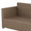 Canapé modulaire en rotin avec coussins 2 pièces Breesha