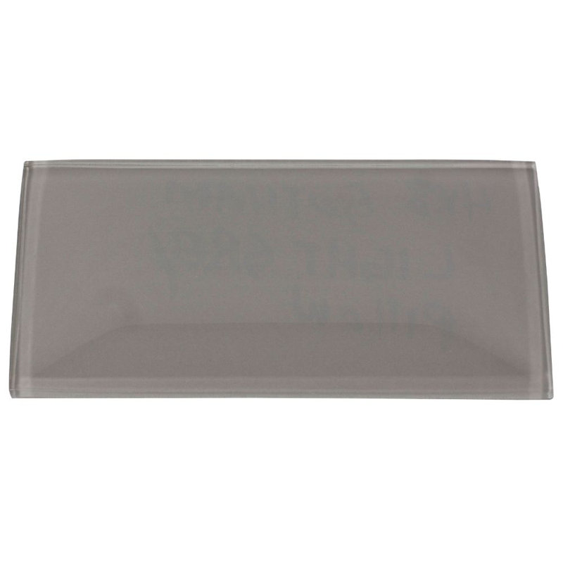 Carrelage mural en verre 3 "x 6" Urban, Gris clair