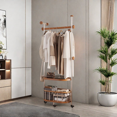 Stainless Steel Coat Rack with Movable Dirty