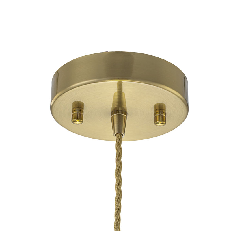 Elegant 10" Single-Light Scalloped Petal Glass Pendant, Clear