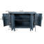 Élégant buffet incurvé avec tablettes réglables pour un rangement polyvalent et un décor moderne-1719625011