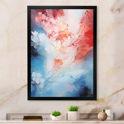 Feu et glace Tachisme Drift I - art mural Tachisme