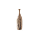 Lightning Brown 18" Wood Table Vase