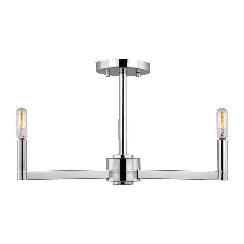 Fullton 3 - Light Semi Flush Mount, Chrome