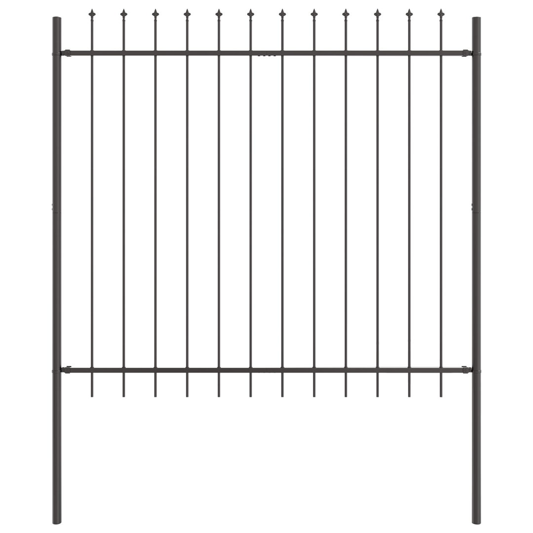 150cm H x 170cm W Powder-Coated Steel Border Fencing