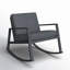 Chaise berçante en métal avec coussins Bia-908524107