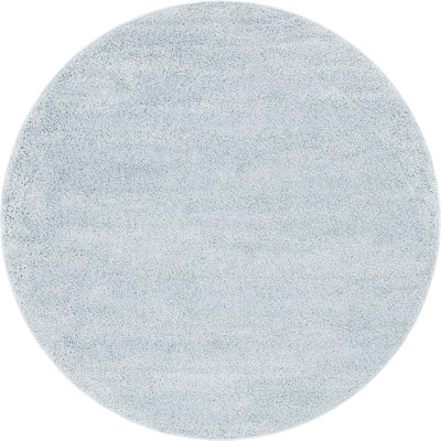 Tapis à poils longs en polypropylène tissé à la machine en vert sauge Fragos