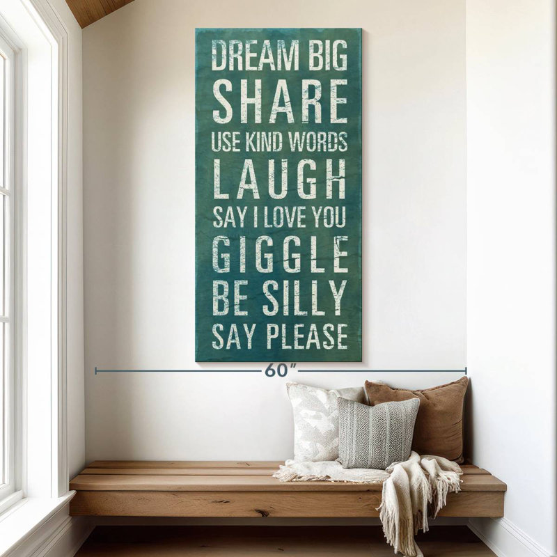 Be Kind Dream Big IV, H 54 po x l 27 po