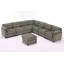 Canapé modulaire rembourré avec repose-pieds Dona-105785939