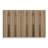 Modern Hall Stand, Walnut Color, 124.0 x 82.7 x 13.8 inches | 100% Melamine Coated Particle Board, Thickness: 0.7 inches | Elegant and Functional Design for Entryway Organization & Style-102346677
