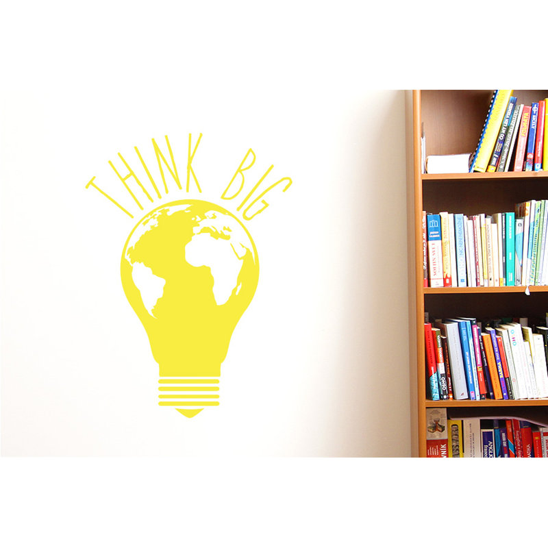 Wall Decal, Bright Yellow, Medium