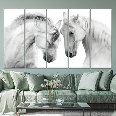 Reproduction d'art sur toile imprimée: décor de ferme moderne, art mural en verre élégant, toile tendue 5P