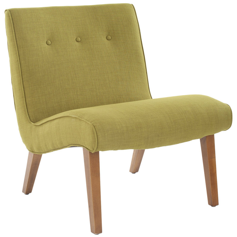 Fuse Upholstered Slipper Chair, Sweet Pea Green