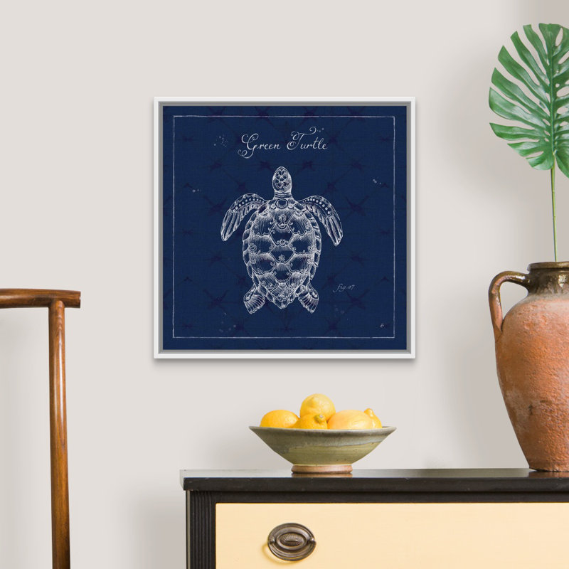 «Underwater Life», art mural sur toile, Cadre blanc, H 22 po x l 22 po x P 2 po