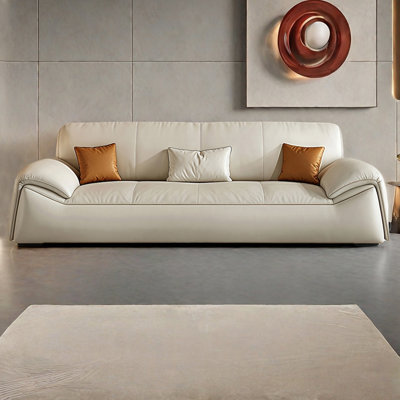 Italian minimalist modern straight-row sofa
