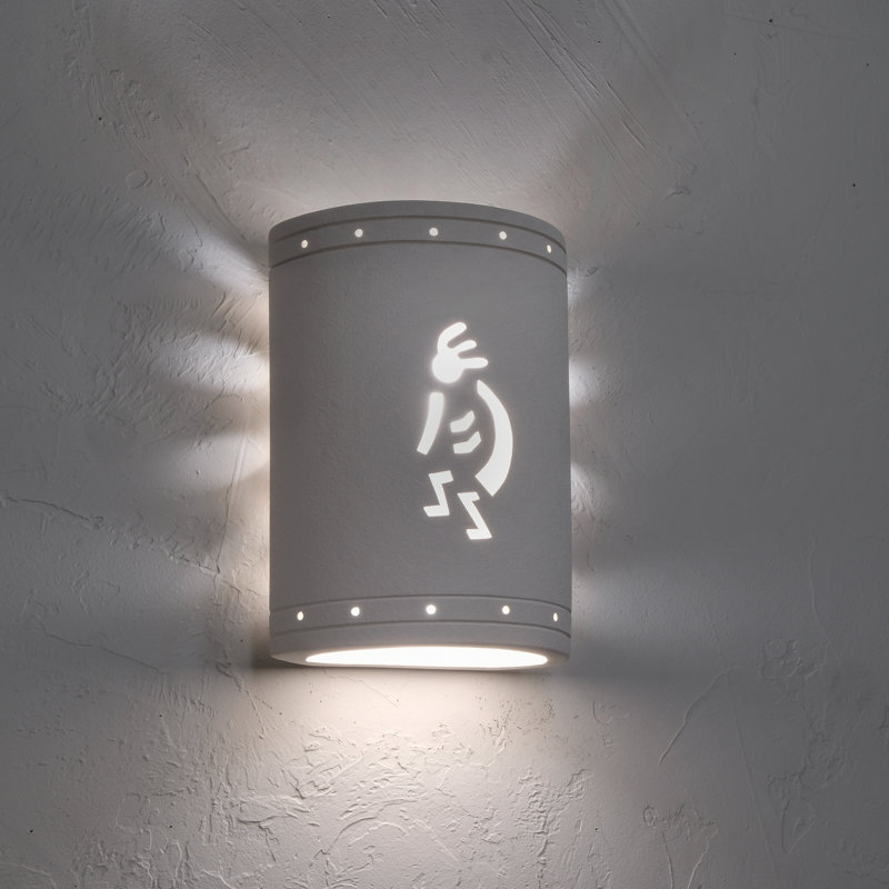 Lampe murale d'extérieur en céramique Ninamarie, ampoule DEL incluse