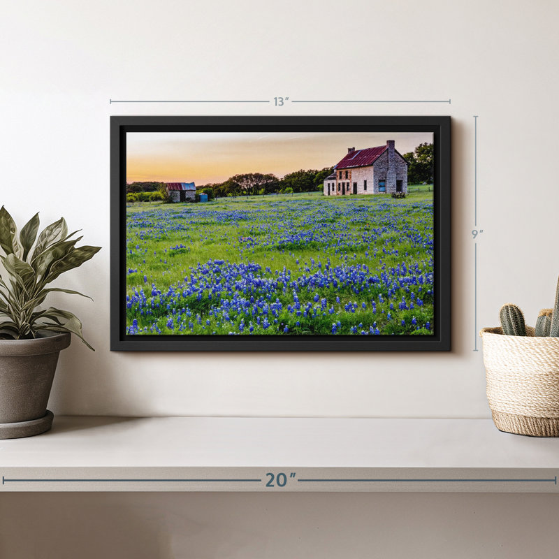 Nature "Art mural champ de fleurs de lavande", H 9 po x l 13 po