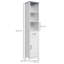 Tall Bathroom Cabinet With 3 Tier Shelf