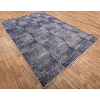 Contemporary, Stuart Street Collection One-of-a-Kind Rectangle 9'10" X 14' Hand Knotted Area Rug
