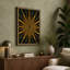 Golden Starburst Geometric - Wrapped Canvas-1895949047-1895949033