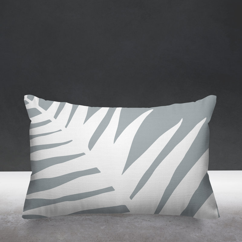 Housse et insert de coussin rectangulaire Fielding, Gris