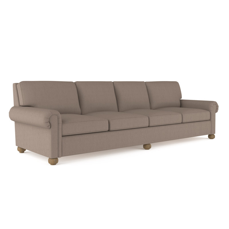 Leroy Sofa, 36" H x 120" W x 49" D, Pumice Velvet 