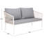 Causeuse de patio en corde Dante-87415288