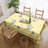 Washable Polyester Tablecloth Farmhouse Style with Sunflower & Gingham Pattern-1913139001