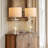 Set Of 2 Farmhouse Table Lamps With USB C+A Charging, 3-Way Dimmable Touch Control, Includes 4 LED Bulbs, Rustic Industrial Design For Bedroom, Living Room, And Office