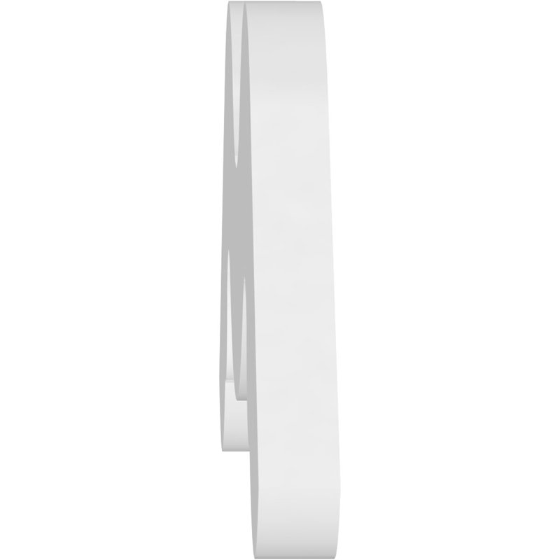 Midway Architectural Grade PVC Gable, 13.5" H x 36" W x 1" D, 9/12