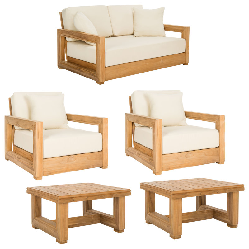 Melrose 5 Piece Outdoor Conversation Set