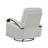 1Pc Swivel Gliding Recliner Faux Leather Upholstered Solid Rubberwood Arms Luxurious Living Room Furniture-1783418595