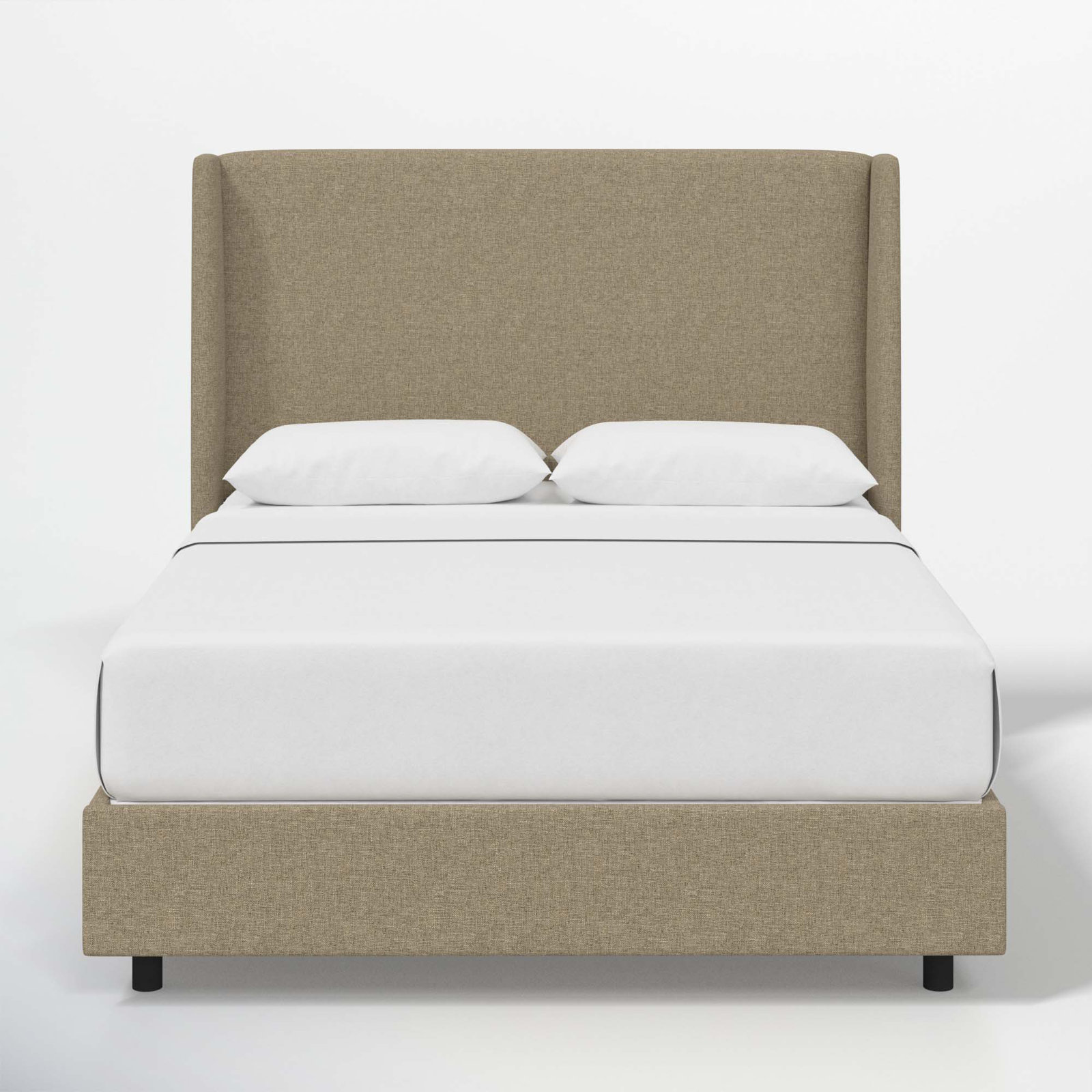 Tilly Upholstered Bed, King, Zuma Natural Textured Linen