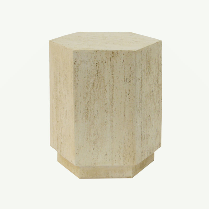 MGO Hexagonal Archaistic Side Table
