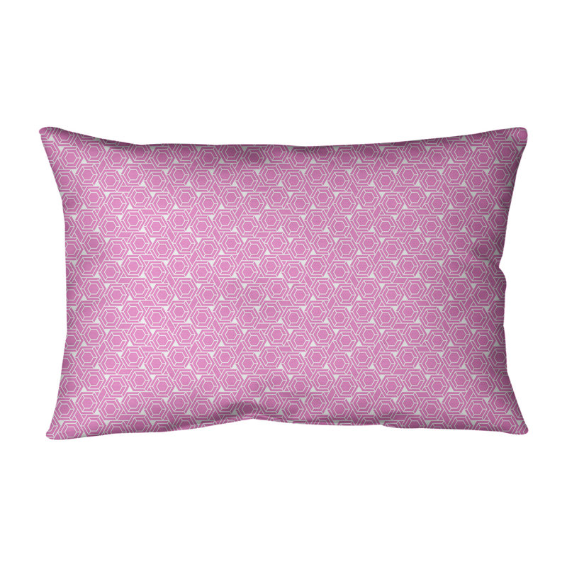 Coussin lombaire intérieur / extérieur Katelyn Elizabeth, Rose clair