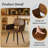 Cortinas Adison Dining Table Set 63" Rectangular Dining Table with Open Back Upholstered Chairs for Dining Room Comfort and Style-149789355