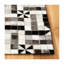 Tapis géométrique en cuir tissé à la main Patricio Studio-24292842