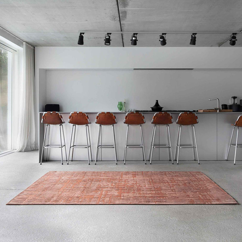 Za Copper Jacquard Recycled P.E.T Rug, Rectangle 235 x 340 cm