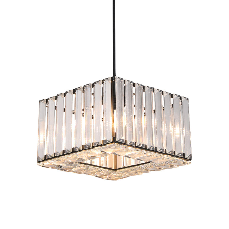 Aiham 1 - Light Square/Rectangle Pendant, Matte Black