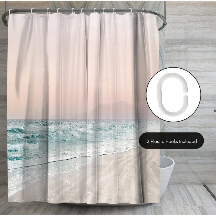 Beach Shower Curtain Hooks & Coastal Shower Curtain Hooks
