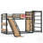 Metal Loft Bunk Bed With Basketball Hoop, Pull-Up Rings, Climbing Wall, And Bookshelves For Fun And Learning-1380988336-1387956183