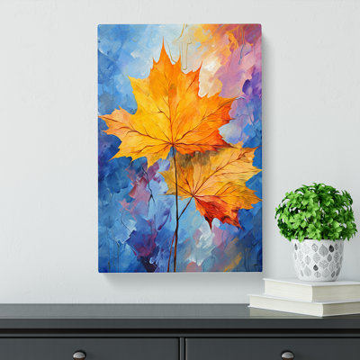 Leaf Impressionism No.2 - Wrapped Canvas Print