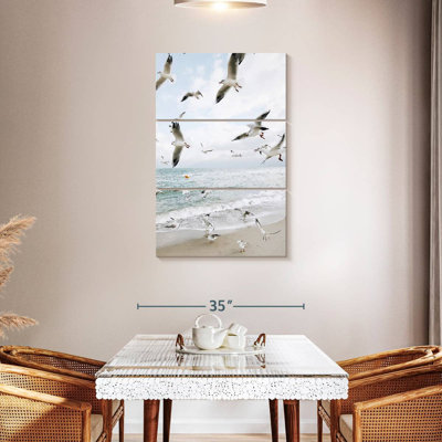 Brampt Seagulls Above The Shore Photography