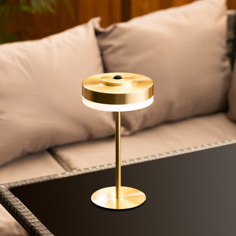 Liana Metal Table Lamp, Brass